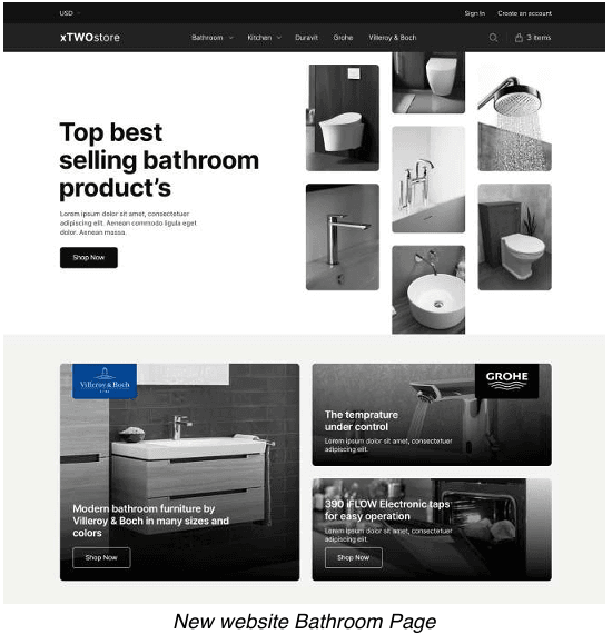 Global E-Commerce Platform for Premium Bathroom & Kitchen Ceramics - New Website
