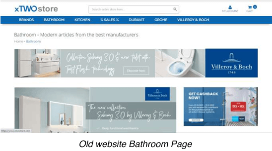 Global E-Commerce Platform for Premium Bathroom & Kitchen Ceramics - Old Website